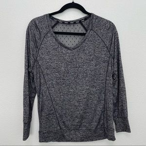 RBX Women's Mesh Cutout Long Sleeve Top